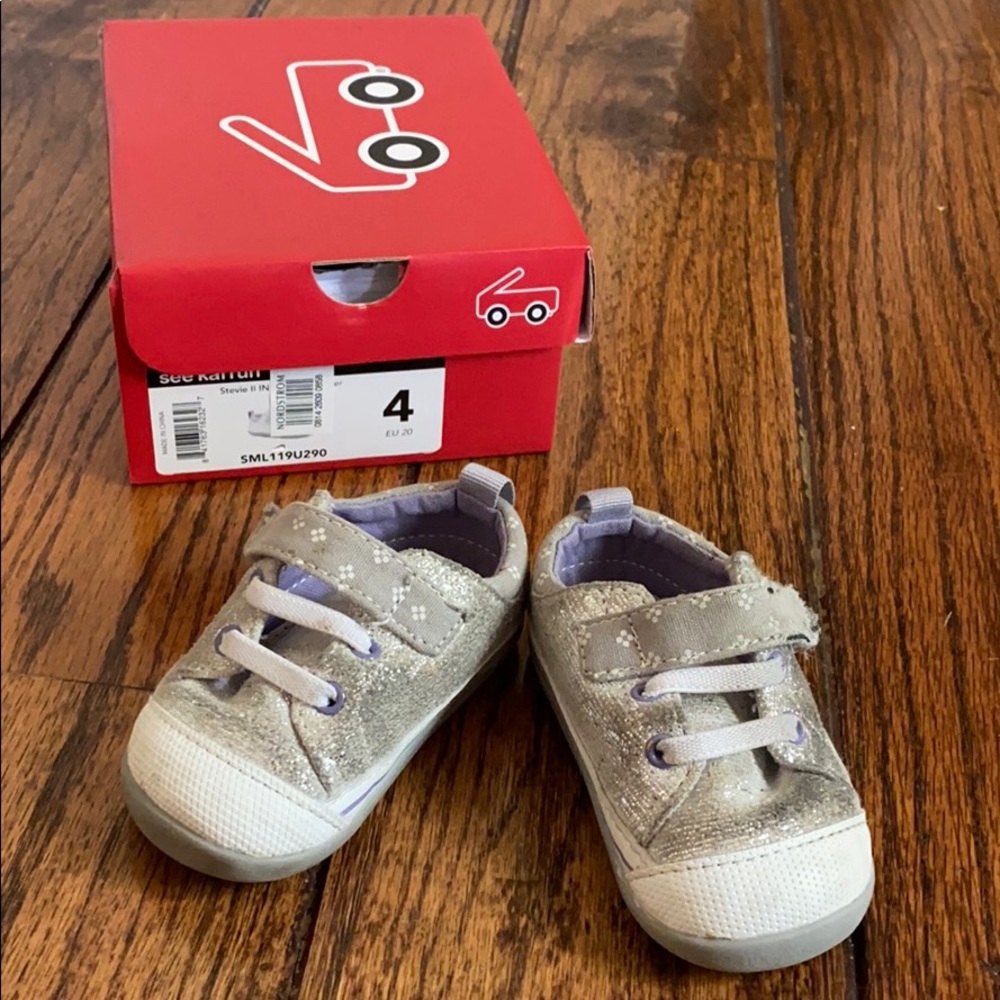 See Kai Run Stevie II baby walker girl shoes